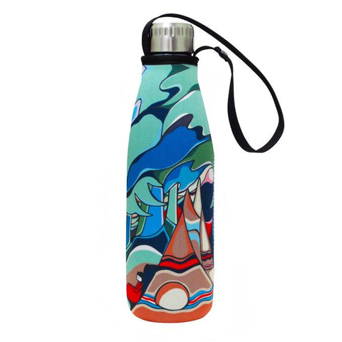 Stainless Steel Bottle with Sleeve - Some Watched the Sunset (4561)