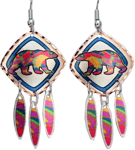 Copper Earrings - Alpha Bear (CMOS12)