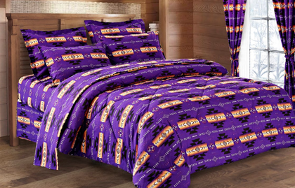 Comforter Set: King - Purple Southwest (0446-1604)