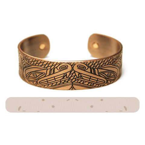 Copper Brushed Bracelet - Wolves (CBR10)