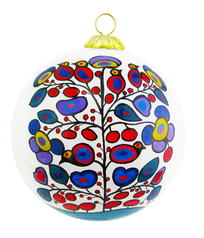 Glass Ornament - Woodland Floral (9427WOO)