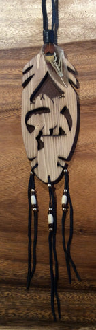 Spirit Feather Wallhanging - Bear