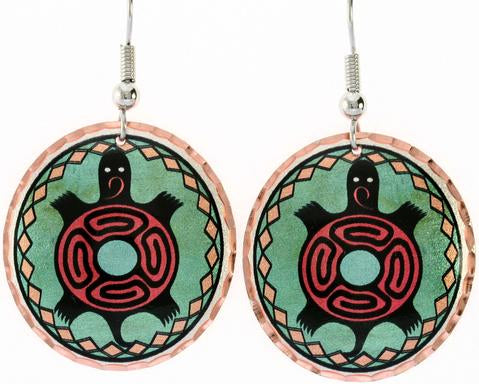 Native Turtle Colorful Earrings (CCW79)