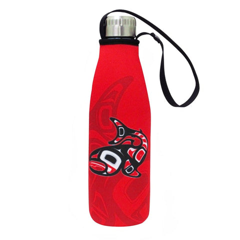 Stainless Steel Bottle with Sleeve - Salmon (4560)