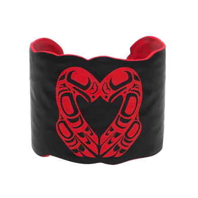 Vegan Leather Bracelet - Eagle Heart (5728)