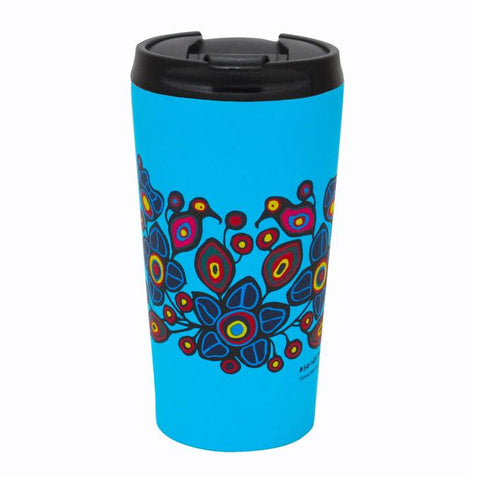 Travel Mug - Flowers and Birds (4652)