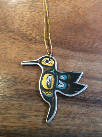 Metallic Ornament - Hummingbird (9460)