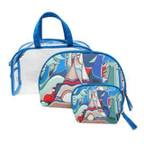 Native Fashion 3pc Cosmetic Bag Set - And Some Watched The Sunset (6153)