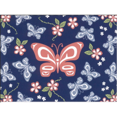 Blank Card - Butterfly & Wild Rose (FC79)