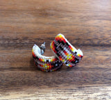 Peyote Stitch 2cm Hoop Earrings (BHL-001)