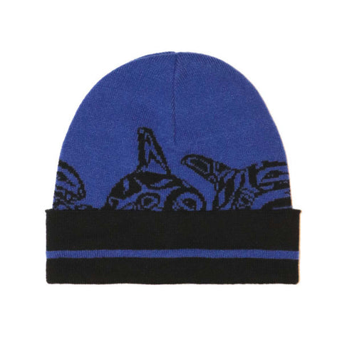 Knitted Tuque - Orca Family (TQWO)