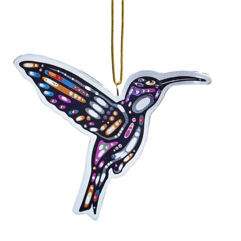 Metallic Ornament - Hummingbird (9476)