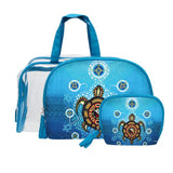 Native Fashion 3pc Cosmetic Bag Set - Medicine Turtle (6175)