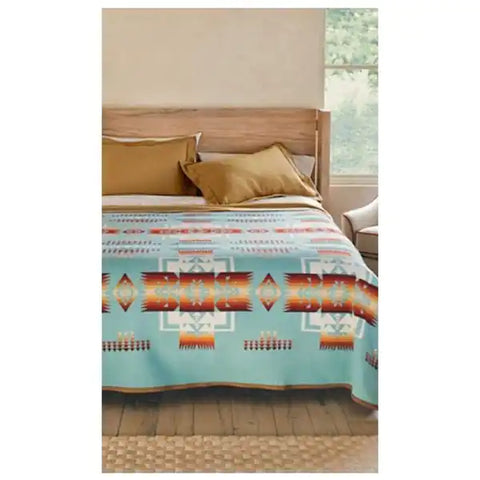 Pendleton Blanket - King: Chief Joseph Aqua (ZD403)