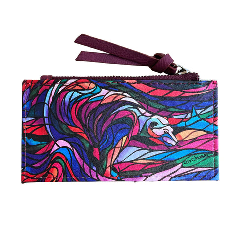 Native Fashion Card Holder - Salmon Hunter (2204)