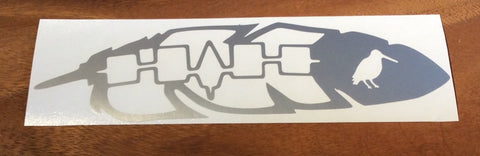 Decal - Tribal Feather with Confederacy & Snipe