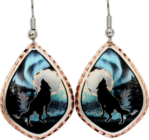 Wolf Alaska Copper Earrings (CAK49)