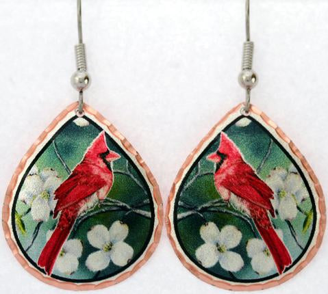Cardinal Copper Earrings (CY31)