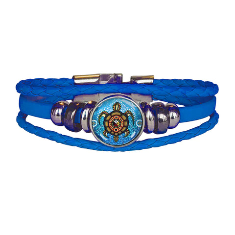 Leatherette Bracelet - Medicine Turtle (5872)