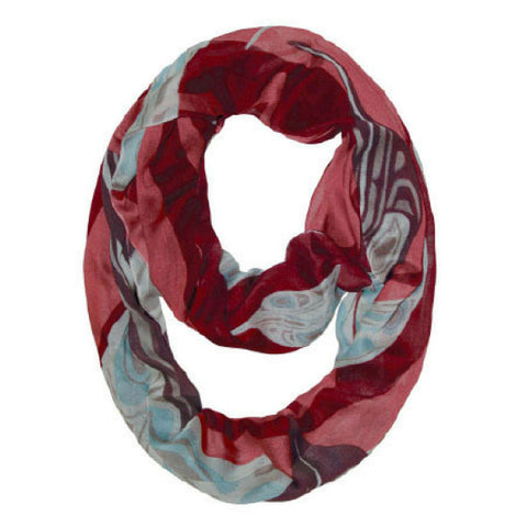 Viscose Infinity Scarf - Raven Feathers (BCSCARF16)