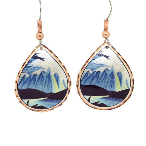 Copper Earrings - Lake & Mountains (COS13)