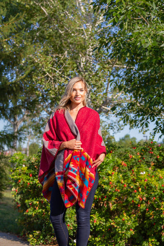 Native Wool Poncho (PNC-R/GR)