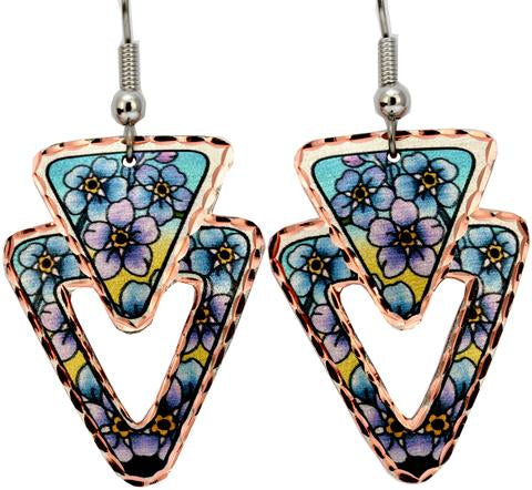 Floral Alaska Copper Earrings (CAK42)