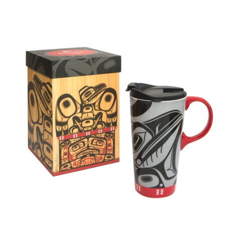 Ceramic Travel Mug - Raven Box (PFC15)