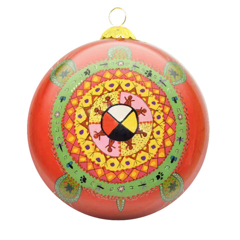 Glass Ornament - Wahkotowin Turtle (9488)