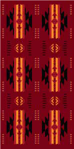 Bath Towel - Burgundy Southwest (1211-1605)