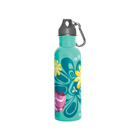 Glossy Water Bottle - Bees and Blossoms (WBS43)
