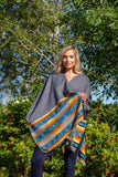 Native wool poncho (PNC-K/GR)