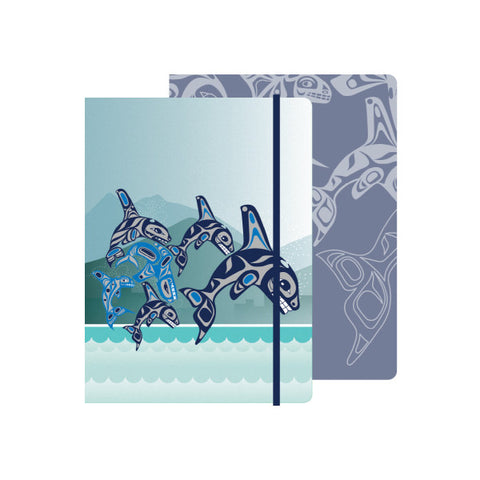 Hardcover Journal - Orca Family (JRL9)