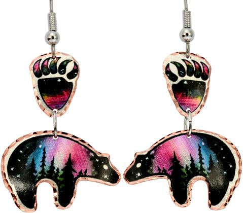 Bear Alaska Multiple Copper Earrings (CAKM11)
