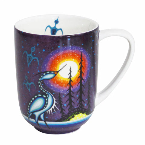 Fine Porcelain Mug - Crane (9283)