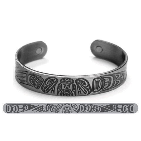 Silver Brushed Bracelet - Two Eagles (ABR12)