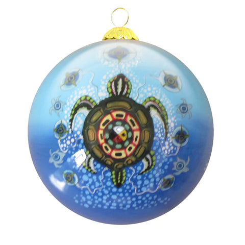Glass Ornament - Medicine Turtle (9484)