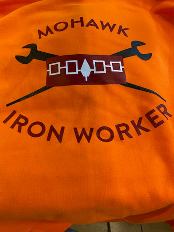 Hoodie: Iron Worker (Orange)