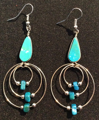 Semi-Precious Stone Earrings (WM109T)