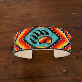 Beaded Cuff Bear Paw Design