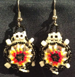 Beaded Turtle Earrings