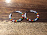 Beaded Hoop Earrings 4cm (BHP-4CM)