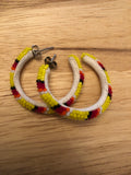 Peyote Stitch Beaded Hoop Earrings 3CM (BHR-3CM)