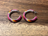 Peyote Stitch Beaded Hoop Earrings (BHC-3CM)