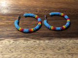 Beaded Hoop Earrings 4cm (BHP-4CM)