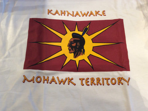 T-shirt: Kahnawake Mohawk Territory (KMT - White)