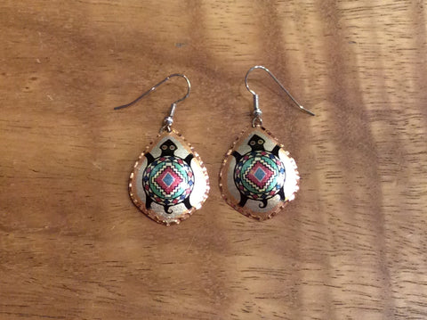 Copper Turtle Earrings (CCV01)