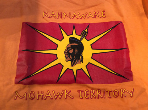 T-shirt: Kahnawake Mohawk Territory (KMT - Orange)