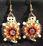 Beaded Turtle Earrings