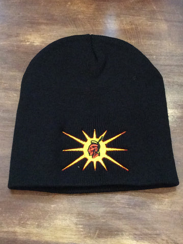 Embroidered Tuque - Warrior (Black)